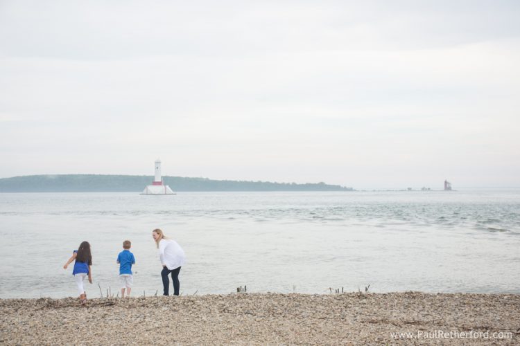 mackinac lighthouse family photo