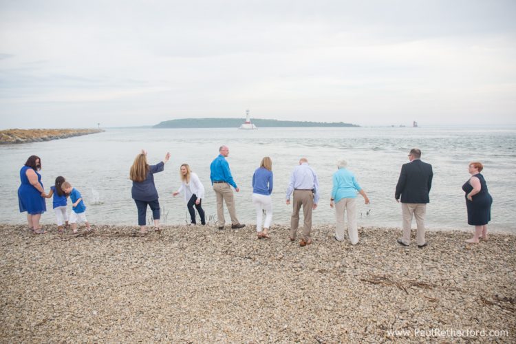 lakefront family photo mackinac island