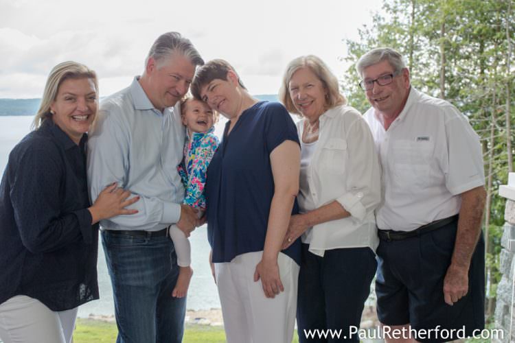 waterfront family photo