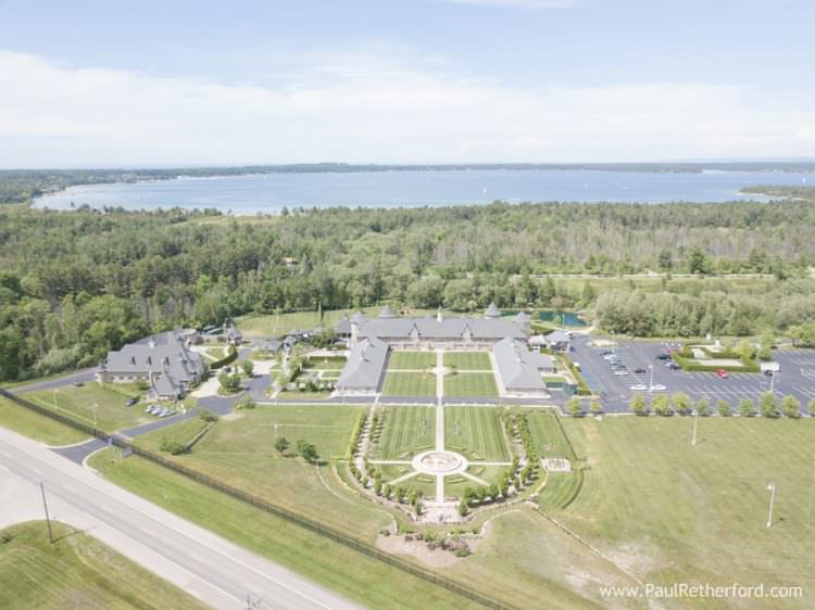 aerial photo castle farms by paul retherford
