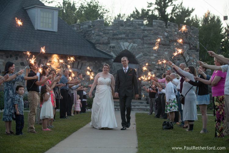 sparkler send off northern michigan photo
