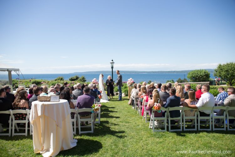 wedding ceremony rose garden perry hotel photo