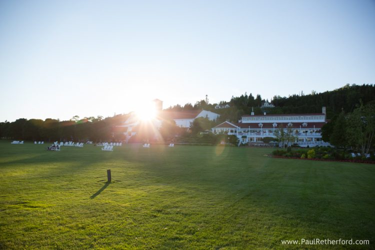 Mackinac Island Mission Point Resort gazebo wedding photography