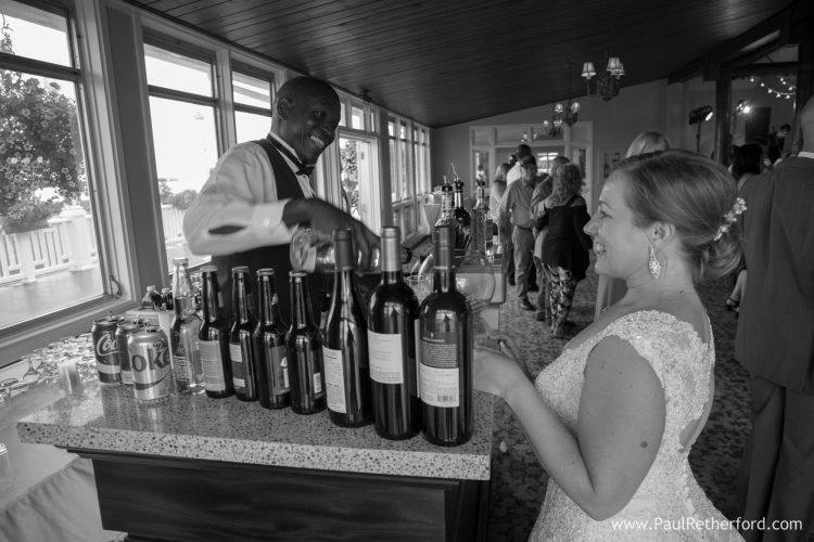 mission point resort wedding bar photo