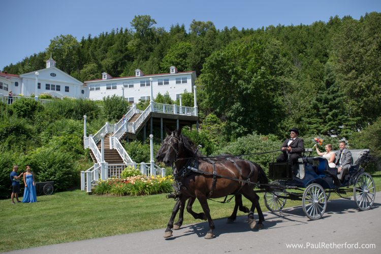 wedding carriage mackinac island gough photo
