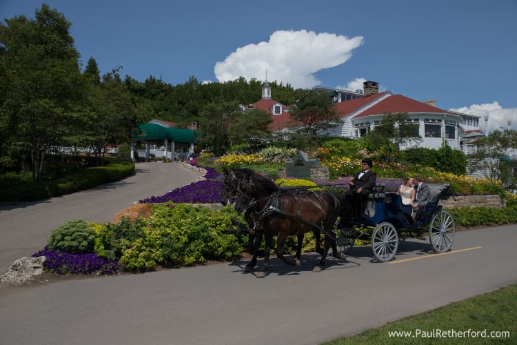 mackinac island carriage ride photo