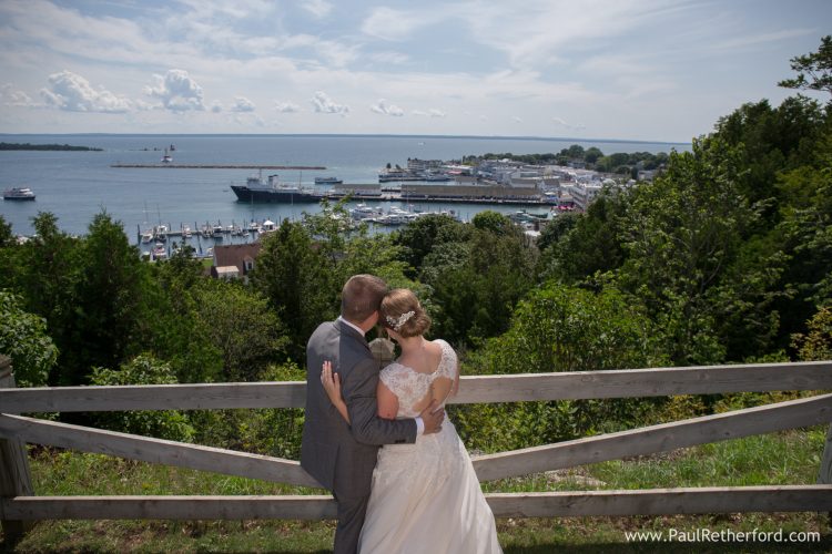 premier mackinac island wedding photo