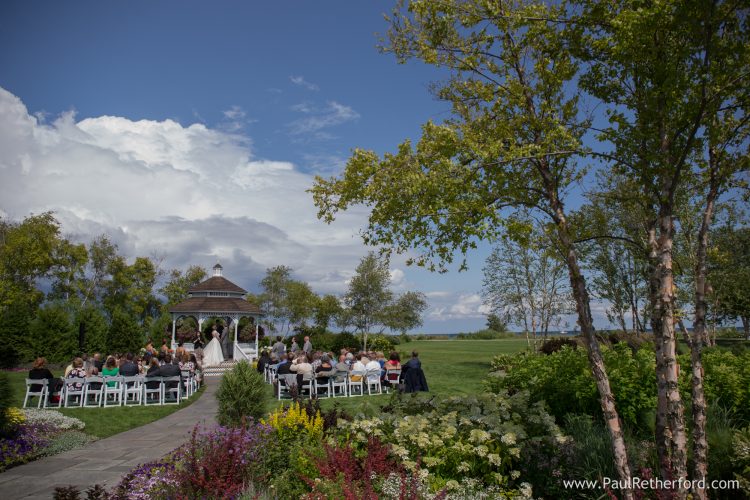 gazebo wedding mackinac island photo