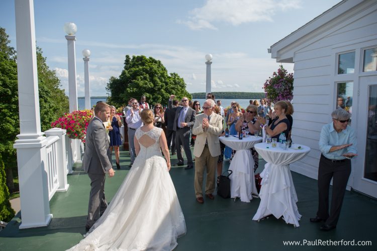 mission point wedding reception photo