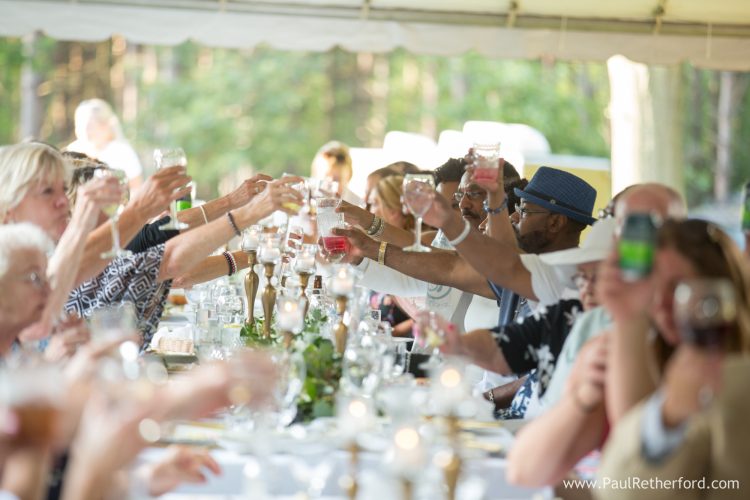 michigan wedding toast temperance photo