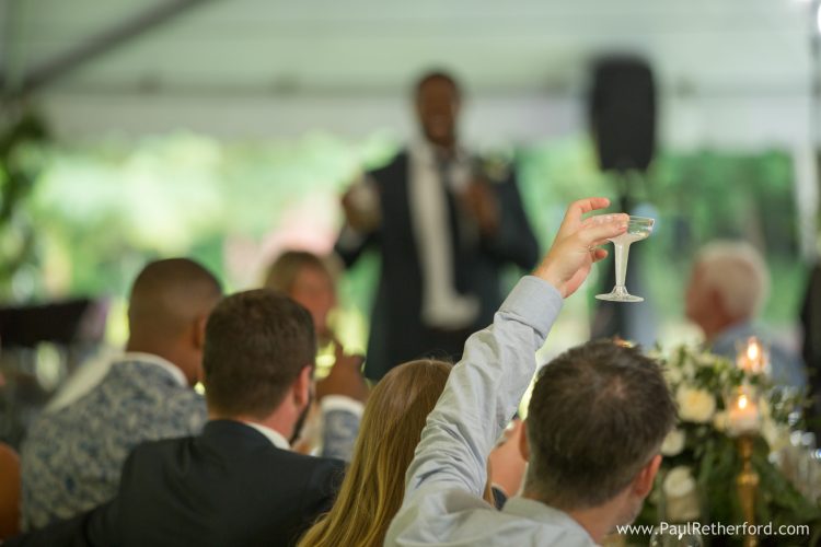 toast wedding image michigan photographer