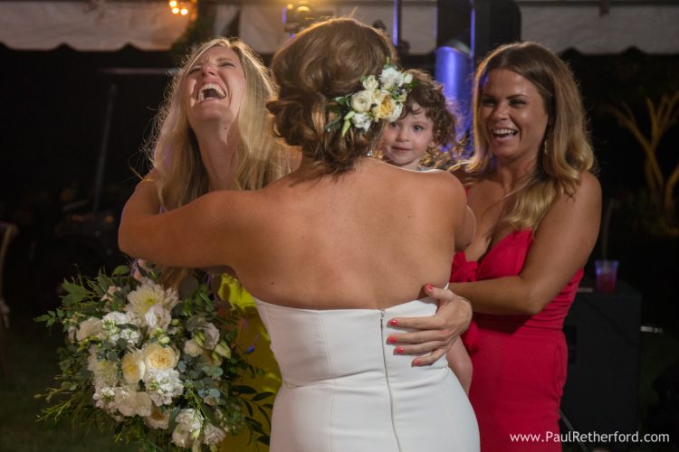 candid fun family wedding photo