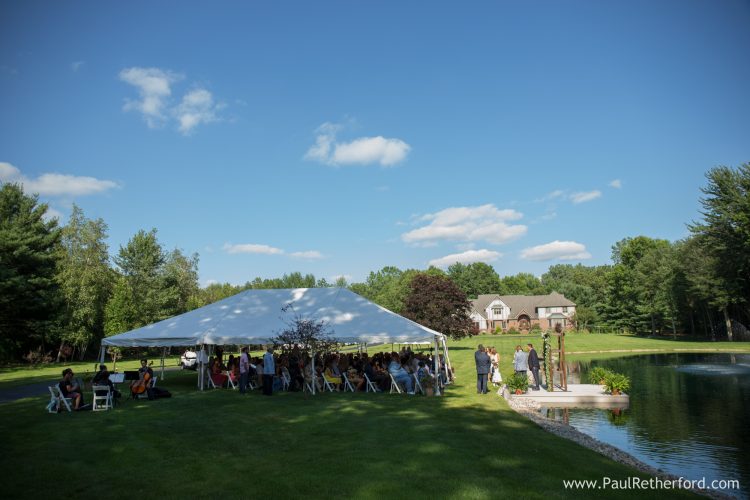 Temperance, Southern Michigan backyard estate Wedding Photography