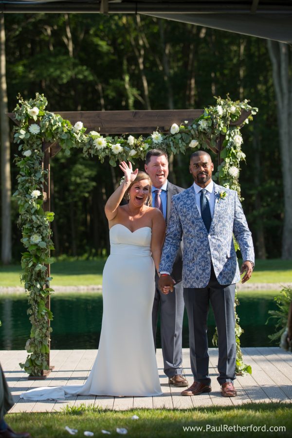 just married wedding photo