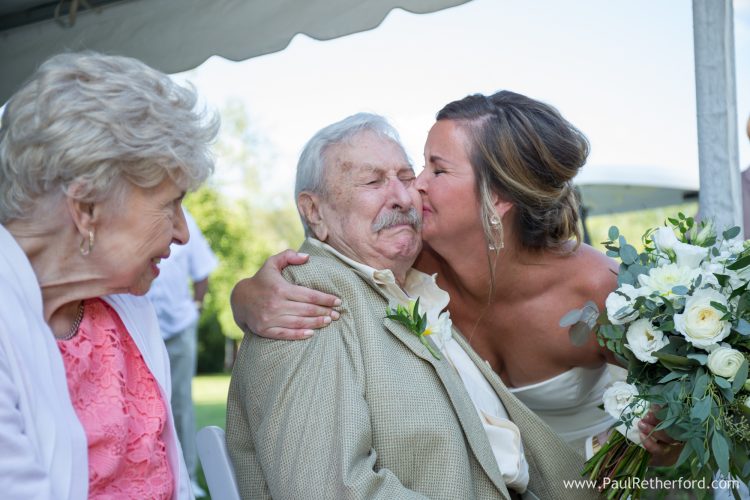 grandpa bride wedding day photo