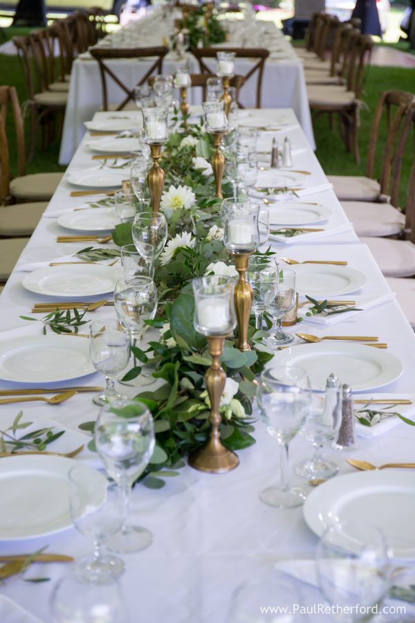 table setting detail wedding photo
