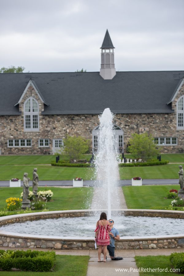 engaged northern michigan photo