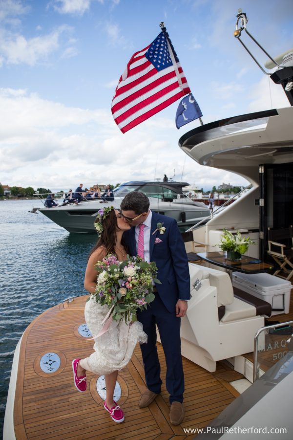 yacht wedding transportation harbor springs bay harbor