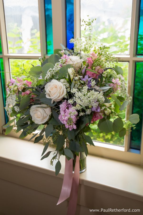 monarch garden and floral bouquet