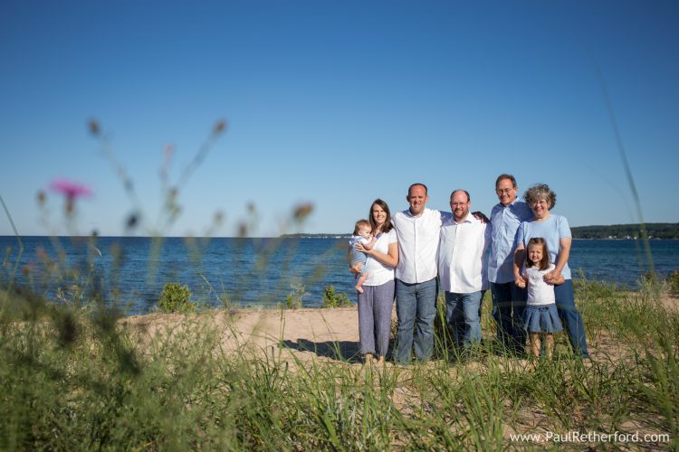 lake michigan family photo