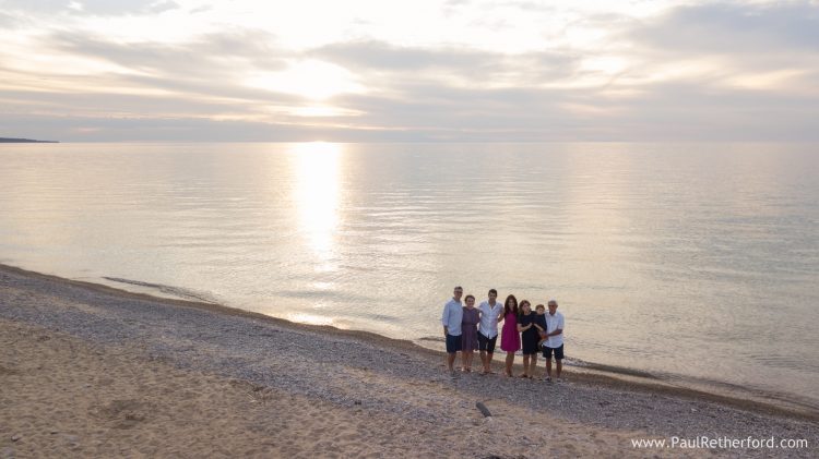 lake michigan family photo