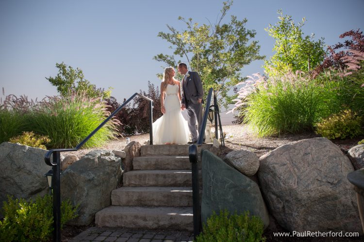 backlit wedding photo northern michigan