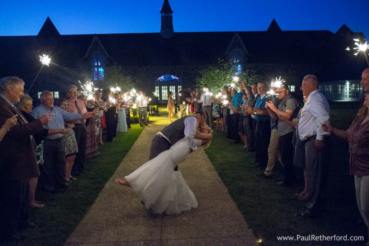 wedding sparkler photo