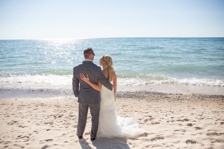 lake michigan wedding photo charlevoix