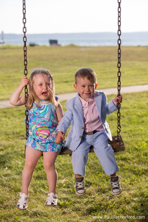 kids on swing photo