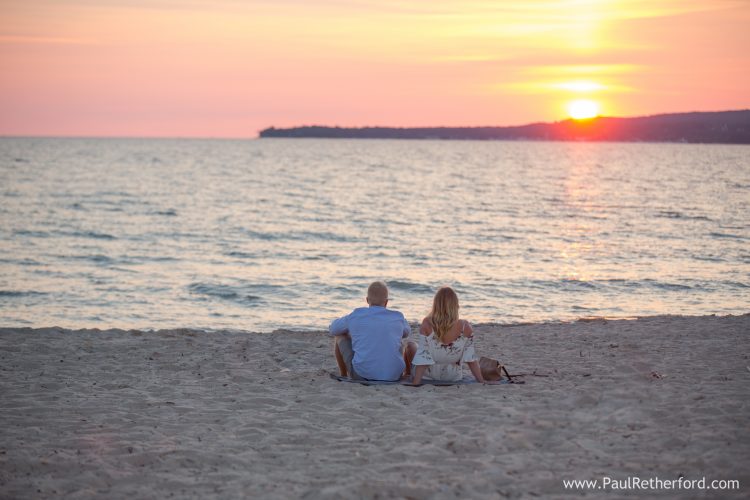 Surprise Engagement Proposal Petoskey State Park Michigan Photography