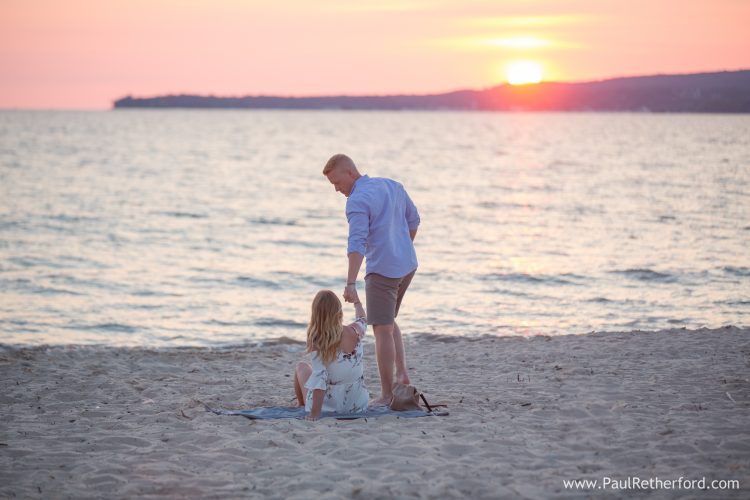 petoskey area engagement photo