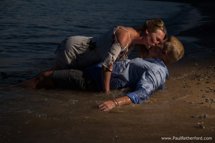 Surprise Engagement Proposal Petoskey State Park Michigan Photography