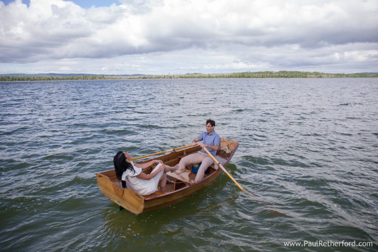 northern michigan engagement photo