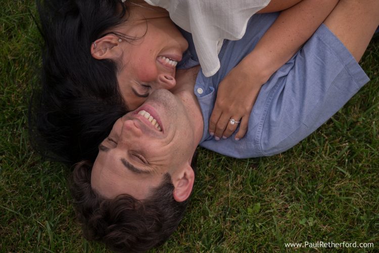 fun engagement photo