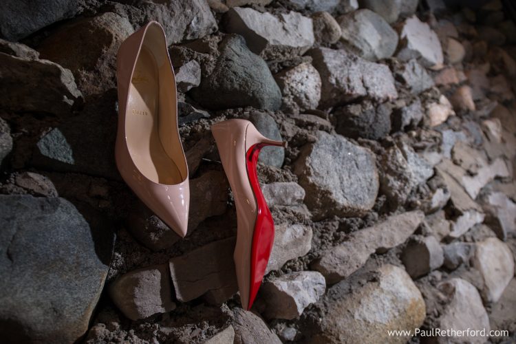 Christian Louboutin wedding shoes castle farms photo