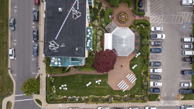 wedding aerial perry hotel petoskey michigan