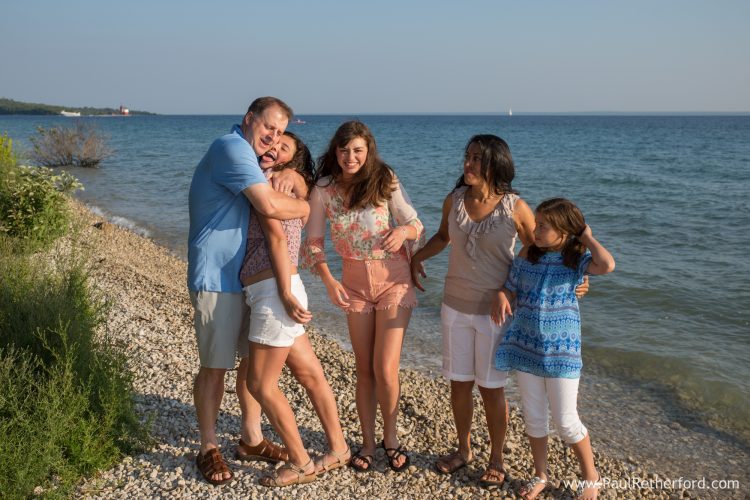 northern michigan waterfront family photo