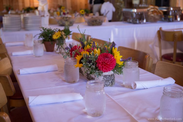 wedding reception pond hill farm