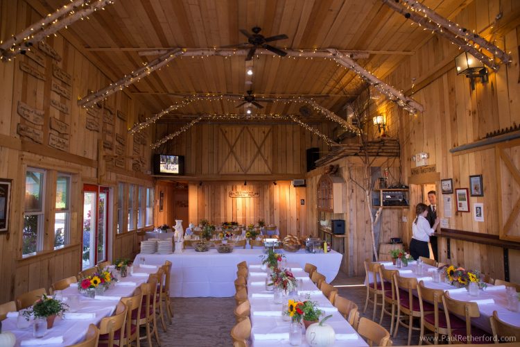 pond hill farm dining hall wedding