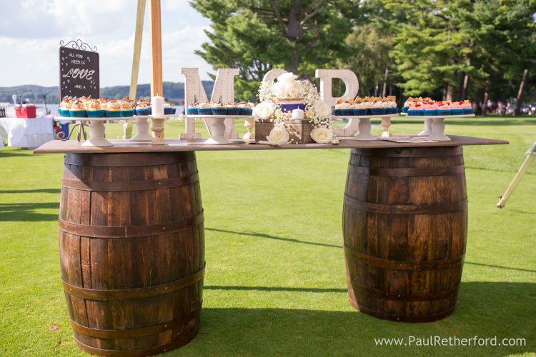 lake wedding northern michigan photo
