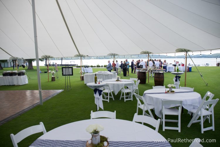 tent wedding northern michigan photo