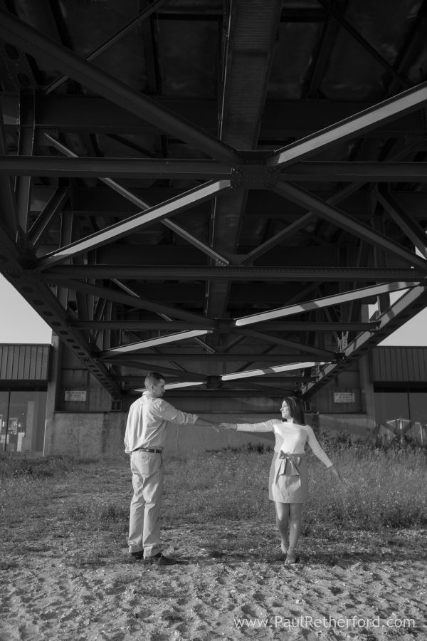 mackinac bridge lifestyle engagement photo