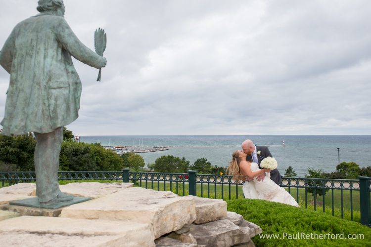 petoskey native american chief wedding photo