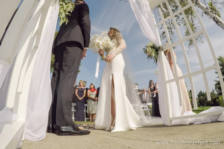bride groom wedding walloon lake michigan photo