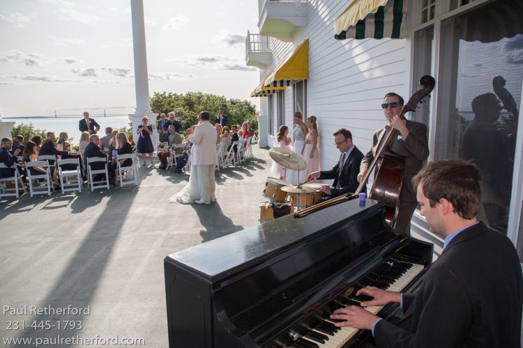 west porch grand hotel wedding mackinac island photo