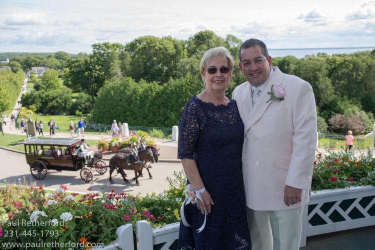 porch grand hotel wedding photo