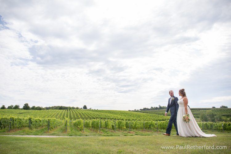 traverse city winery wedding photo