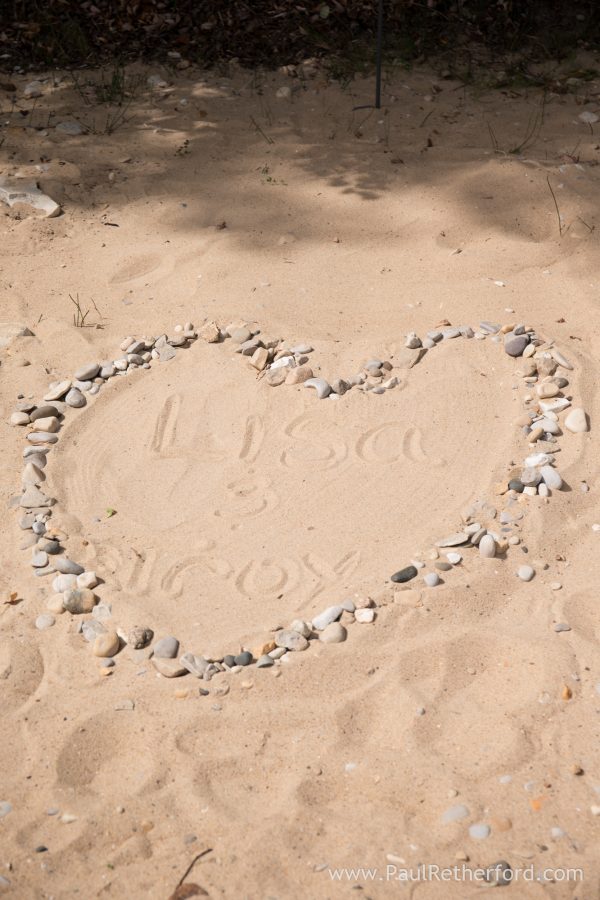 write name in sand beach wedding
