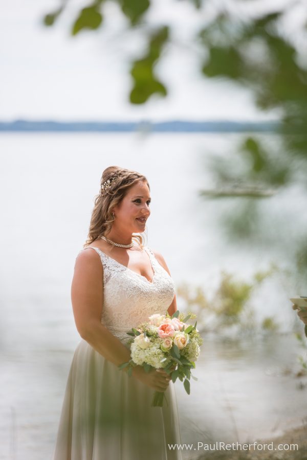 beautiful bride traverse city michigan