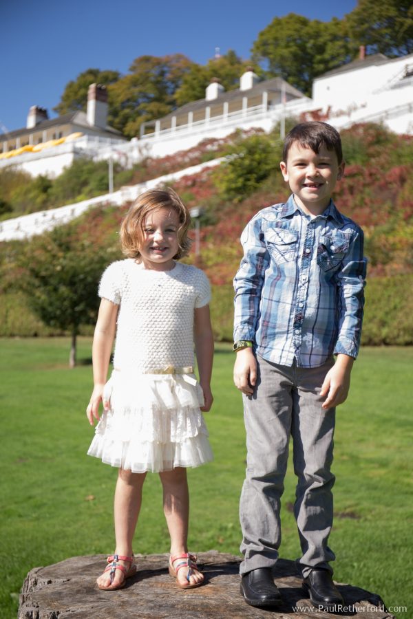 mackinac island family photo